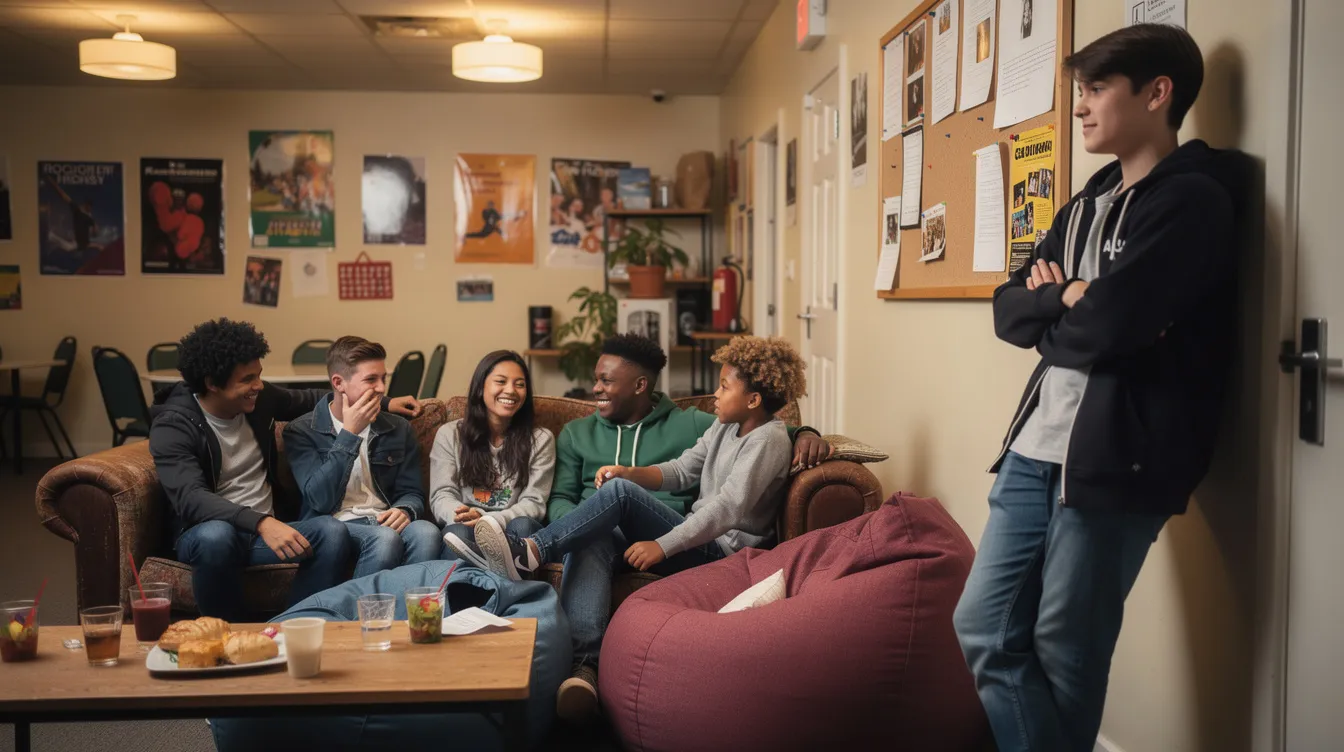 Jugendliche in einer Wohngruppe – Konfliktsituationen entstehen häufig im Alltag von Jugendhilfeeinrichtungen.